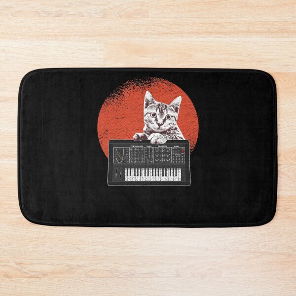 Item preview, Analog Synthesizer Cat Vintage Japanese Synths designed and sold by Stronzi.