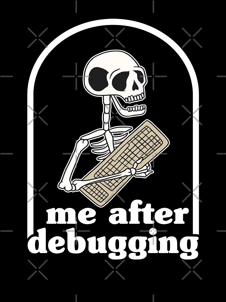 Thumbnail 3 of 3, Scarf, Funny Debugging Skeleton Programming Coding Gift designed and sold by Stronzi.