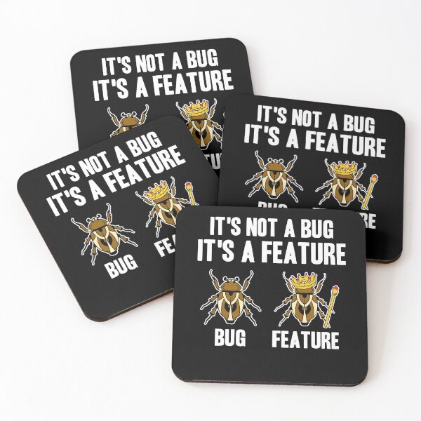 Item preview, Bug & Feature Funny Programmer Coder Nerd Gift designed and sold by Stronzi.