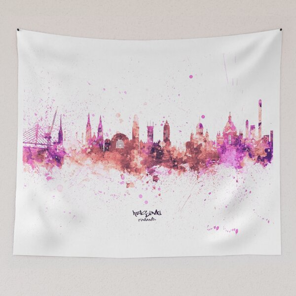 Item preview, Helsinki Finland Skyline designed and sold by ArtPrints.