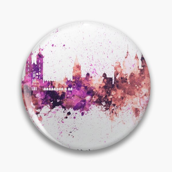 Item preview, Krakow Poland Skyline designed and sold by ArtPrints.