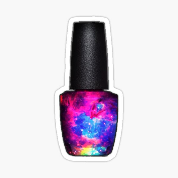 Galaxy nail polish Sticker