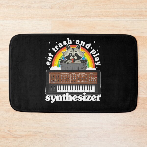 Item preview, Eat Trash And Play Synthesizer Funny Synths Racoon designed and sold by Stronzi.