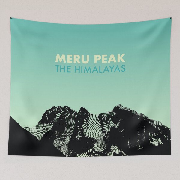 Item preview, Meru Peak Silhouette Art - India Gift designed and sold by PilgrimageShop.