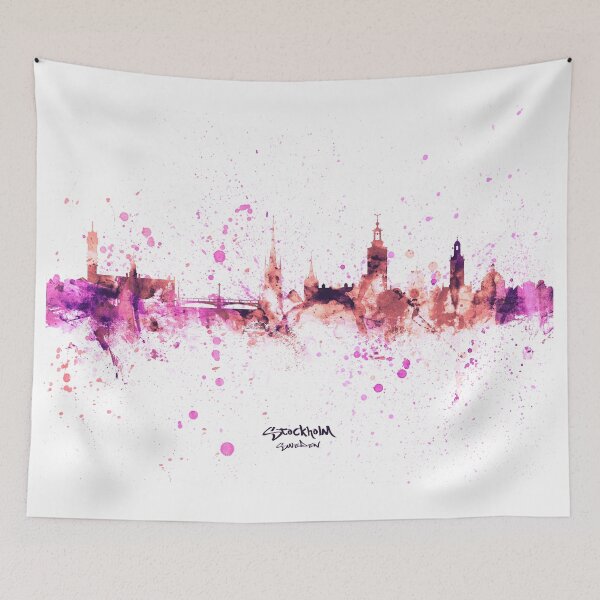 Item preview, Stockholm Sweden Skyline designed and sold by ArtPrints.