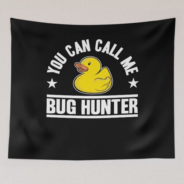 Item preview, Call Me Bug Hunter Funny Rubber Duck Programming designed and sold by Stronzi.