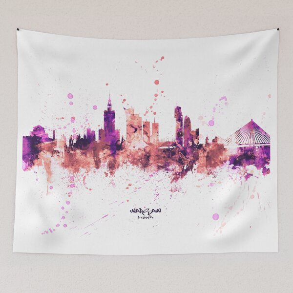 Item preview, Warsaw Poland Skyline designed and sold by ArtPrints.