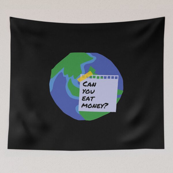 Item preview, Eat Money Greta Thunberg Earth Shirt Save Our Planet Climate Change Shirt SOS Help Climate Strike Shirt Nature Future Natural Environment Cute Funny Gift Idea designed and sold by EpsilonEridani.