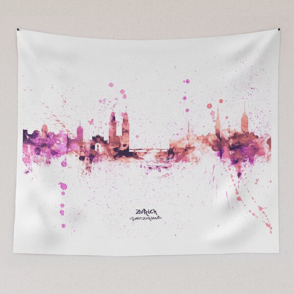 Item preview, Zurich Switzerland Skyline designed and sold by ArtPrints.