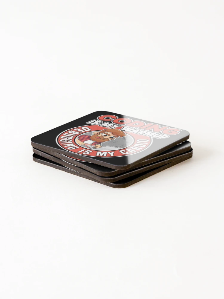 Thumbnail 4 of 5, Coasters (Set of 4), Coding & Debugging Funny Programmer Coder Nerd designed and sold by Stronzi.