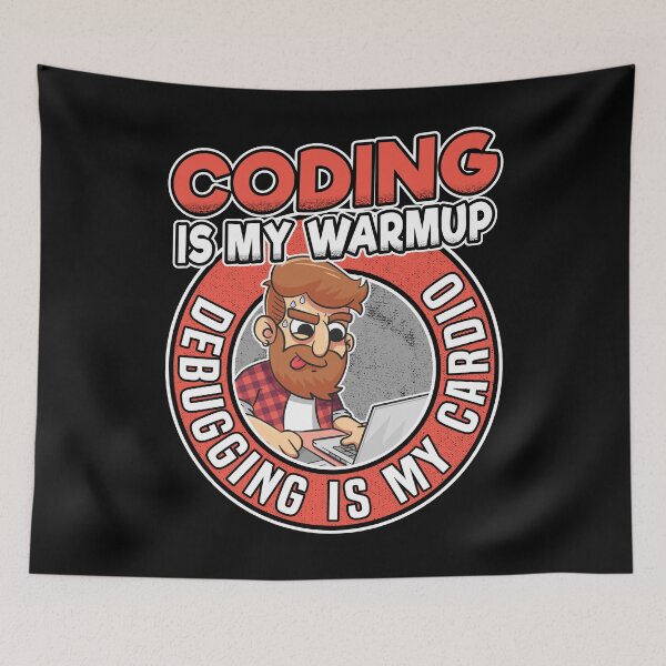 Item preview, Coding & Debugging Funny Programmer Coder Nerd designed and sold by Stronzi.