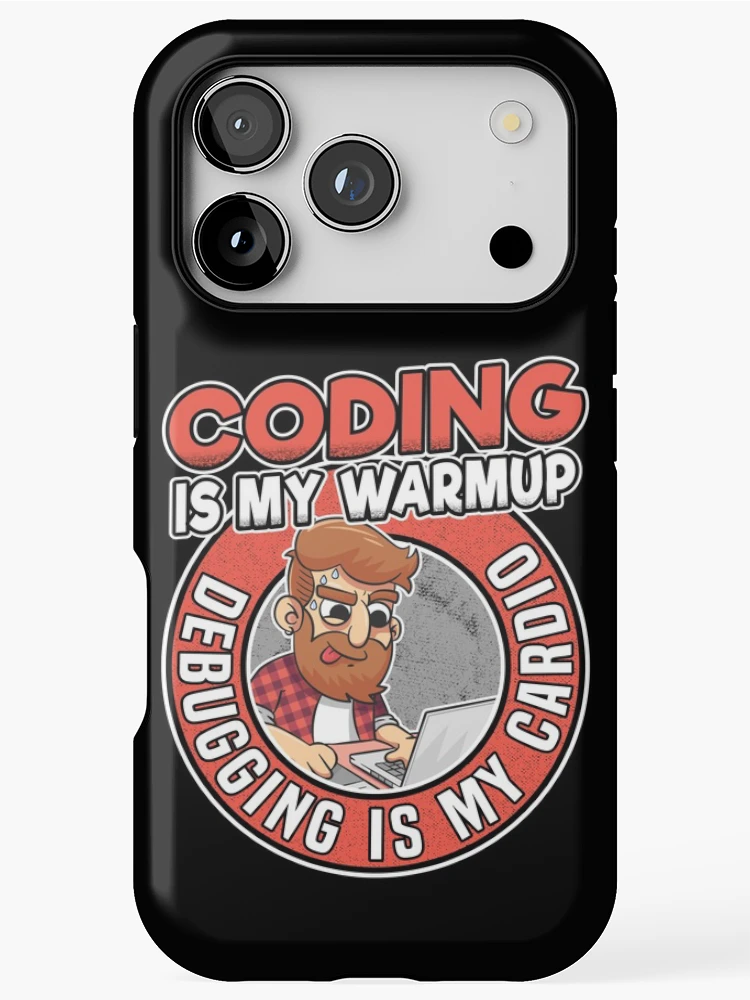 Thumbnail 1 of 4, iPhone Case, Coding & Debugging Funny Programmer Coder Nerd designed and sold by Stronzi.
