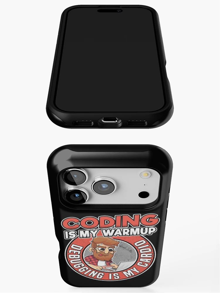 Thumbnail 3 of 4, iPhone Case, Coding & Debugging Funny Programmer Coder Nerd designed and sold by Stronzi.