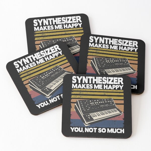 Item preview, Synthesizer Makes Me Happy Funny Synths Quote Gift designed and sold by Stronzi.