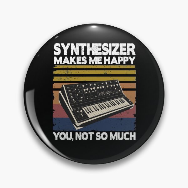 Item preview, Synthesizer Makes Me Happy Funny Synths Quote Gift designed and sold by Stronzi.