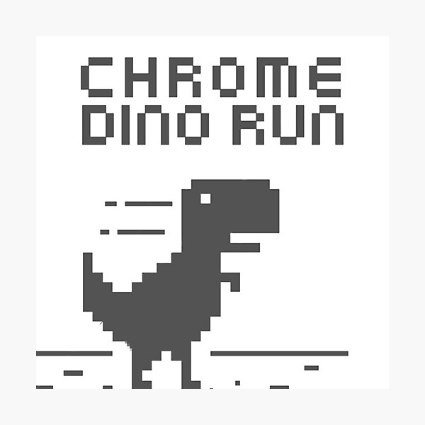 Google Chrome Dino Art Board Print for Sale by SasShoemaker