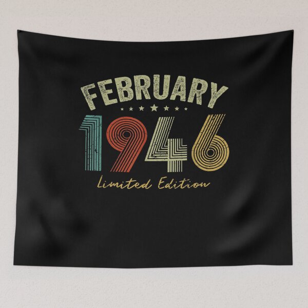 Item preview, Vintage February 1946 75th Birthday 75 Years Old Retro Gifts designed and sold by ninapfvu.