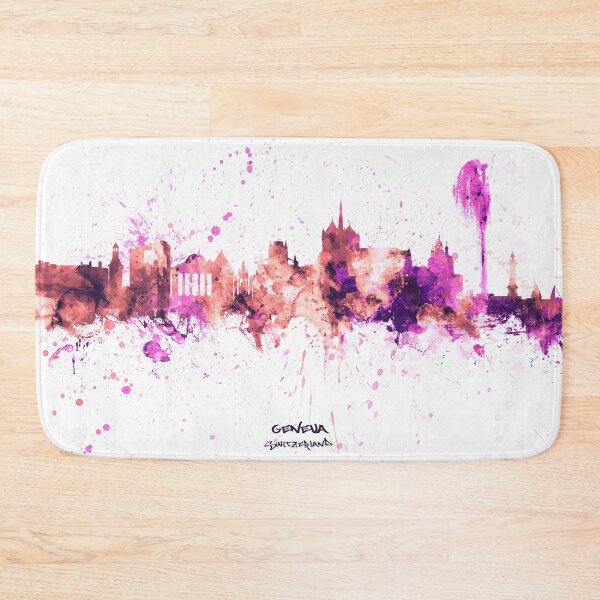 Item preview, Geneva Switzerland Skyline designed and sold by ArtPrints.