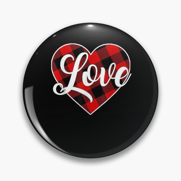Item preview, Love Buffalo Plaid Heart Valentine Day designed and sold by ninapfvu.