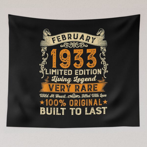 Item preview, Vintage February 1933 88 Years Old 88th Birthday Gift designed and sold by ninapfvu.