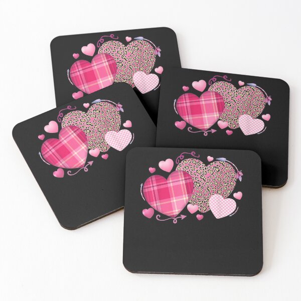 Item preview, Girls Valentines Day Hearts Love Leopard Plaid Kids designed and sold by ninapfvu.