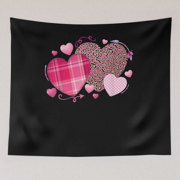 Item preview, Girls Valentines Day Hearts Love Leopard Plaid Kids designed and sold by ninapfvu.