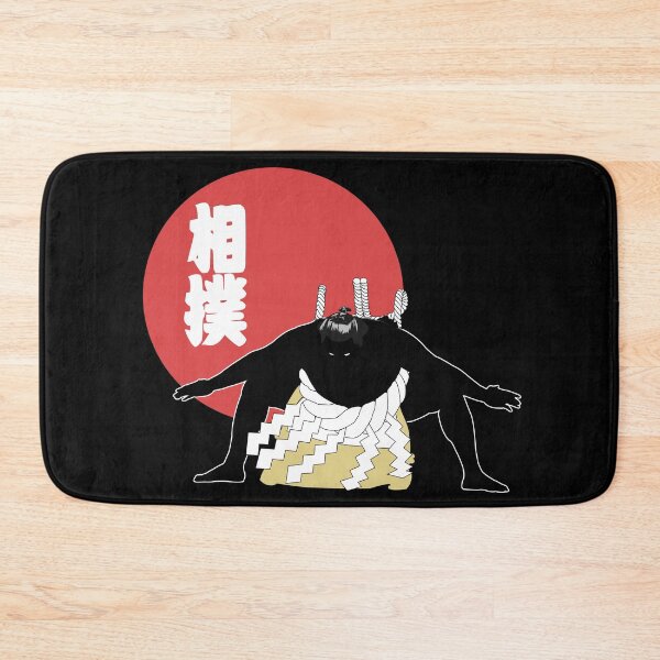 Item preview, Yokozuna sumo wrestler with rising sun and kanji. (Black) designed and sold by Vectorial.