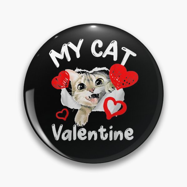 Item preview, My Cat Is My Valentine Kitten Lover Heart Valentines Day designed and sold by ninapfvu.
