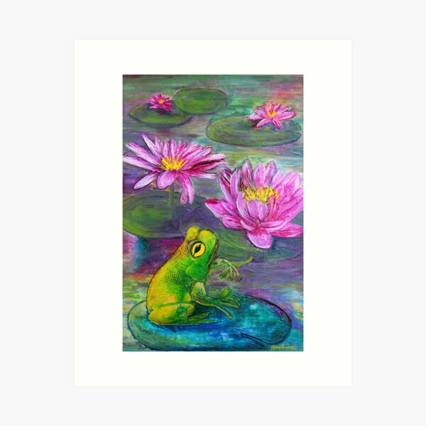 Item preview, Frog on lilypond designed and sold by Marg Pearson.
