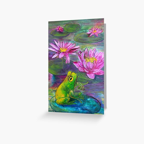 Item preview, Frog on lilypond designed and sold by Marg Pearson.