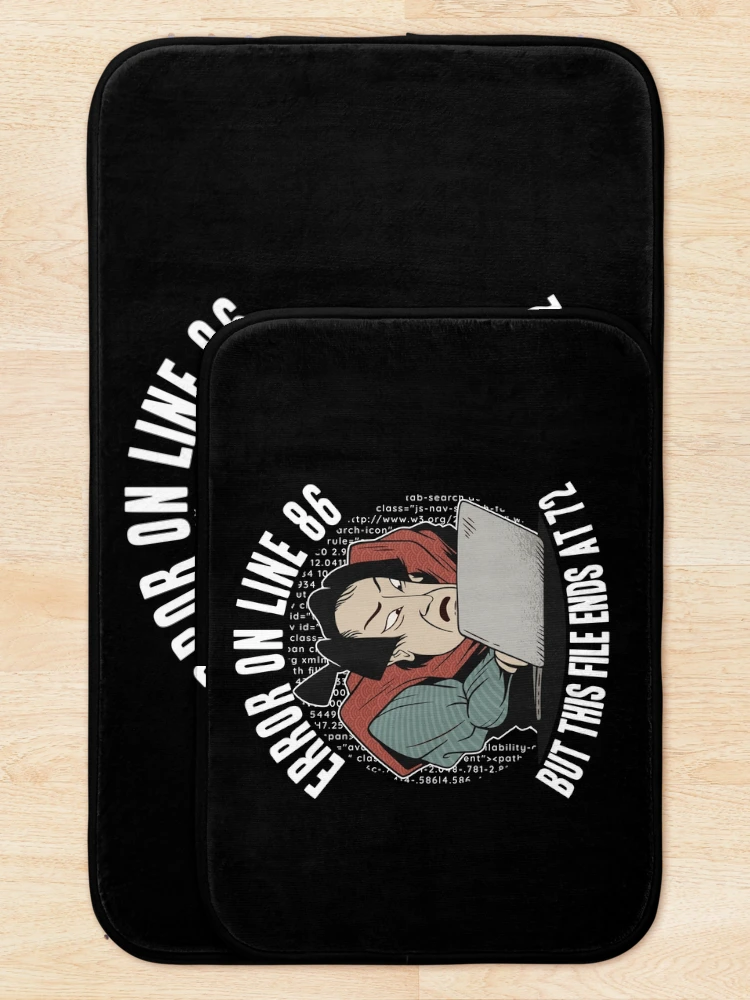 Thumbnail 5 of 6, Bath Mat, Programmer Coding Samurai Japan Debugging Funny designed and sold by Stronzi.