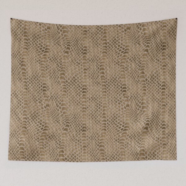 Item preview, Snakeskin design - brown linen designed and sold by AnnieHochmann.