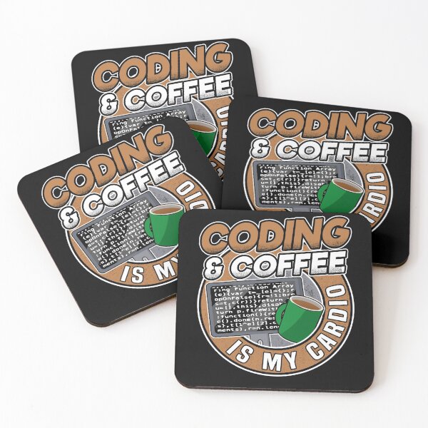 Item preview, Coding & Coffee Is My Cardio Programmer Coder Gift designed and sold by Stronzi.