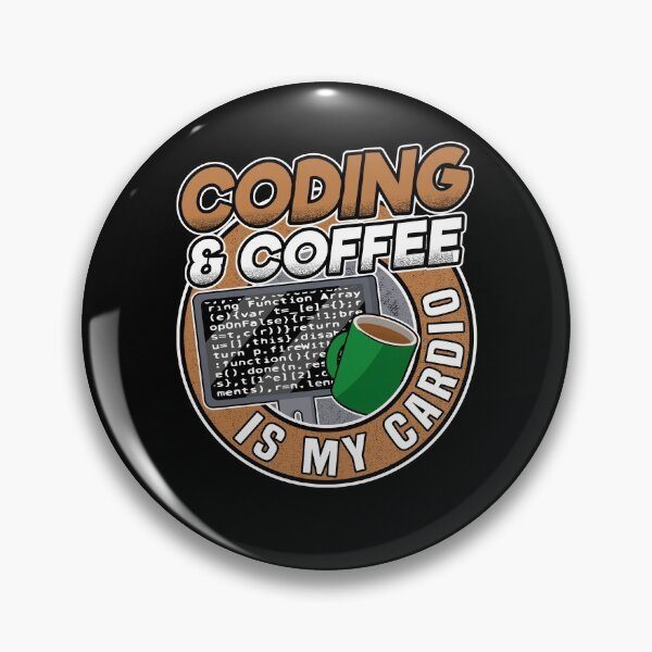 Item preview, Coding & Coffee Is My Cardio Programmer Coder Gift designed and sold by Stronzi.