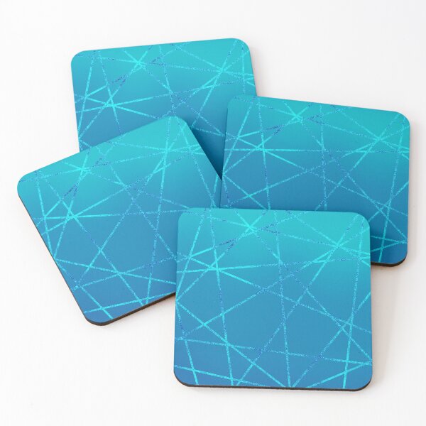 Item preview, Caribbean Glitter & Shades Of Aqua Metallic designed and sold by Lucky-Town-Art.