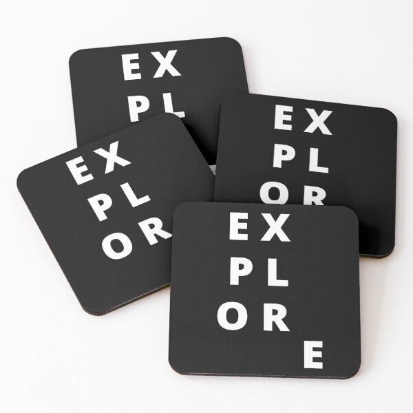Item preview, Explore. Text only design. White capitals. designed and sold by JellyBeenzz.