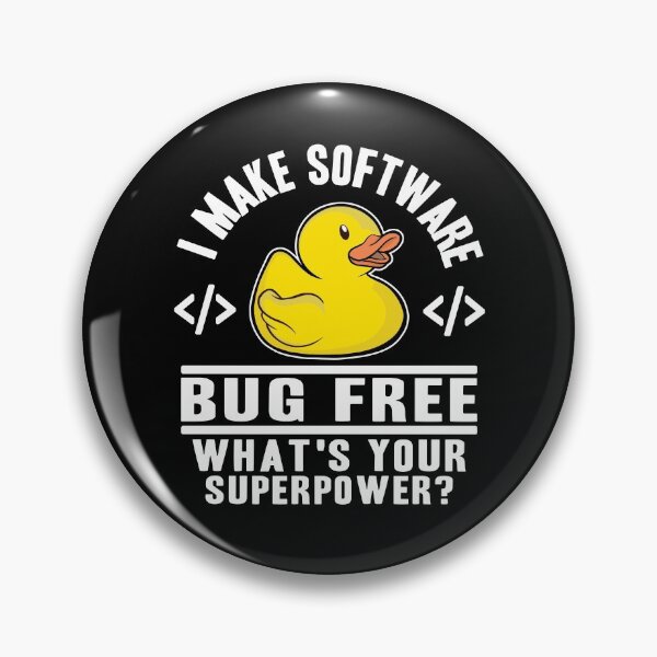 Item preview, Funny Rubber Duck Superpower Programmer Nerd Gift designed and sold by Stronzi.