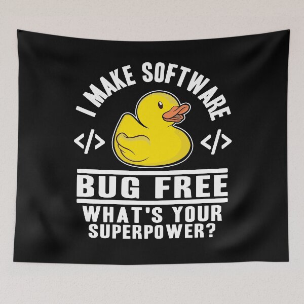 Item preview, Funny Rubber Duck Superpower Programmer Nerd Gift designed and sold by Stronzi.
