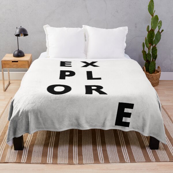 Item preview, Explore. Text only design. Black capitals. designed and sold by JellyBeenzz.