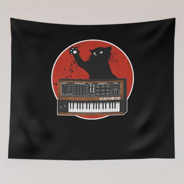 Item preview, Analog Synthesizer Cat Retro Japan Synths Gift  designed and sold by Stronzi.