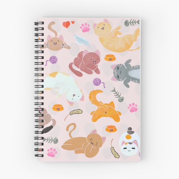 Item preview, Pink Cats and Fishbones | Personalized Patterns designed and sold by KawaiiFavors.