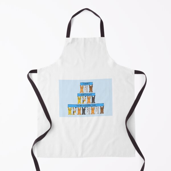 Item preview, Happy Birthday Foster Dad Cartoon Cats designed and sold by KateTaylor.