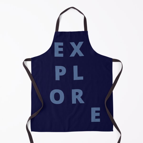 Item preview, Explore. Text only design. Blue capitals. designed and sold by JellyBeenzz.