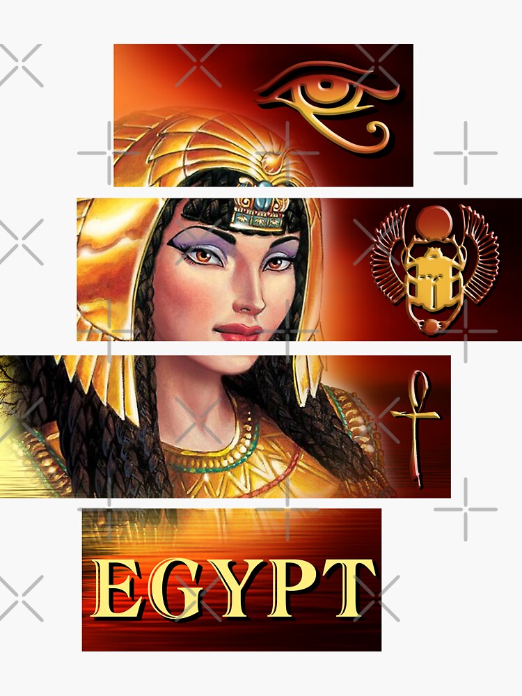 "queen of egypt (king tut wife)" Sticker for Sale by josephfanous