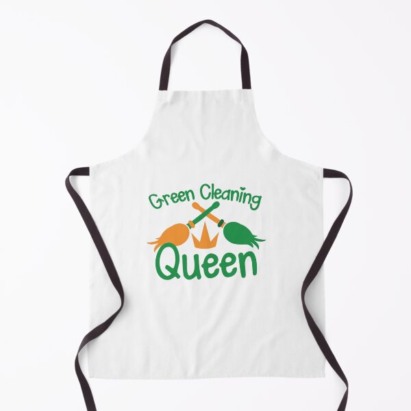 Item preview, Green cleaning Queen! with feather dusters designed and sold by jazzydevil.