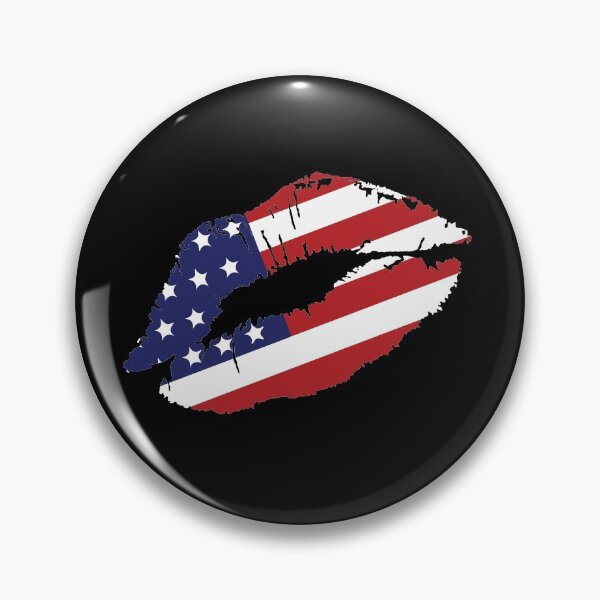 Item preview, 4th July, American flag lips  designed and sold by happybaskets.