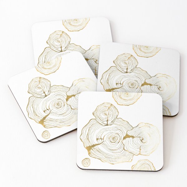 Item preview, Golden Tree stumps art designed and sold by AznavourByKarin.