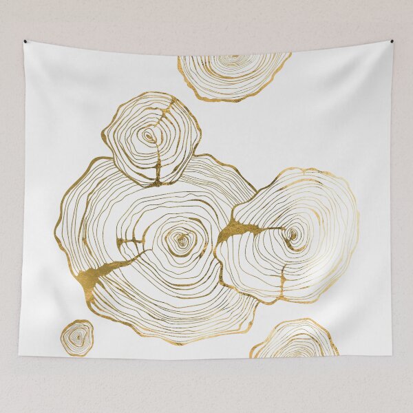 Item preview, Golden Tree stumps art designed and sold by AznavourByKarin.