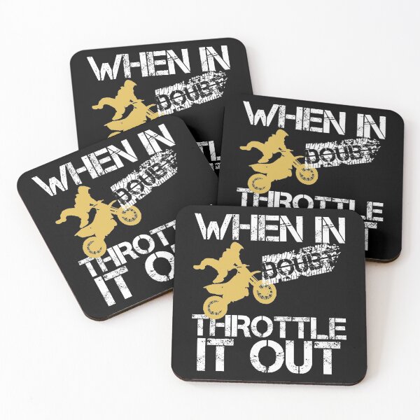 Item preview, When In Doubt Throttle It Out T-shirt | Cool Dirt Bike, Braaap!! Outdoor Motocross Racing designed and sold by NewDayDesigns.