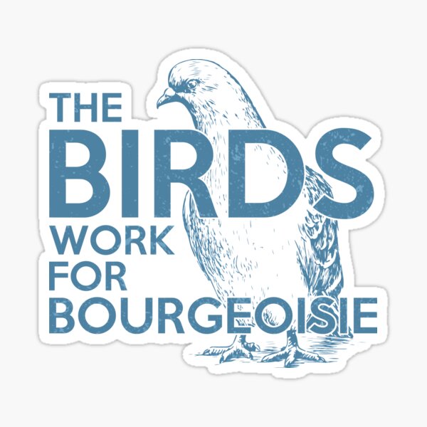 Artikel-Vorschau von Die Vögel arbeiten für Bourgeoisie Geschenk, designt und verkauft von TTFMerch.